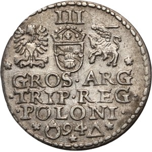 Zygmunt III Waza, trojak 1594, Malbork