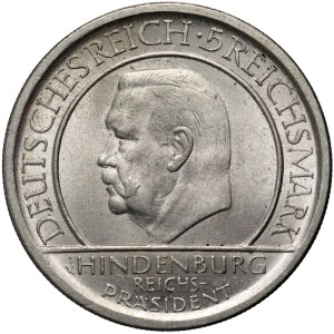 Germany, Weimar Republic, 5 Mark 1929 A, Berlin, 10th anniversary of the Constitution