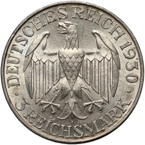Germany, Weimar Republic, 3 Mark 1930 A, Berlin, Graf Zeppelin