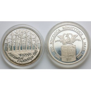 Third Republic, set of collector coins from 1991-1995, (2 pieces)