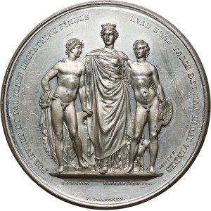 Denmark, Christian IX, medal from 1872, Nordic Industrial and Art Exhibition in Copenhagen