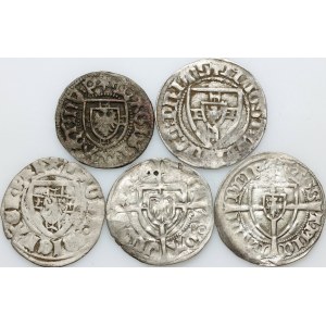 Teutonic Order, coin set, (5 pieces)
