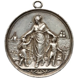 Germany, Empire, Prussia, medal from 1884, Frederick William and Princess Victoria, lottery for summer camps