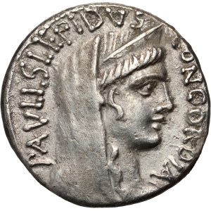 Römische Republik, L. Aemilius Lepidus Paulus 62 v. Chr., Denar, Rom