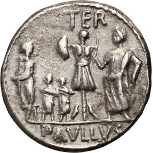 Römische Republik, L. Aemilius Lepidus Paulus 62 v. Chr., Denar, Rom