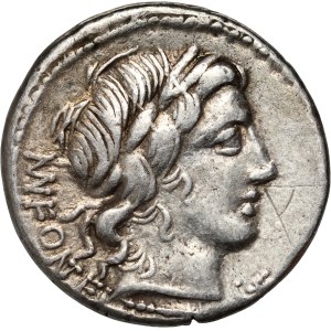 Římská republika, Mn. Fonteius 85 př. n. l., denár, Řím