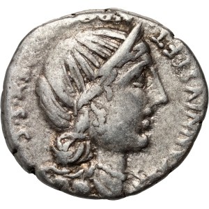 Roman Republic, C. Annius, C. Tarquitus 82-81 BC, Denarius, unspecified mint in Spain