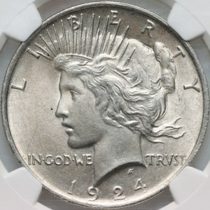 United States of America, 1924 Dollar, Philadelphia, Peace