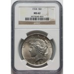 United States of America, 1924 Dollar, Philadelphia, Peace