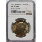 II RP, 10 Zloty 1932, London, Kopf einer Frau
