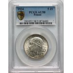 II RP, 5 złotych 1934, Warszawa, Głowa Kobiety