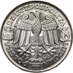 PRL, 100 złotych 1966, Mieszko i Dąbrówka, PRÓBA, srebro