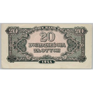 People's Republic of Poland, 20 gold 1944 compulsory, series An