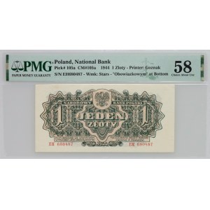 People's Republic of Poland, 1 zloty 1944 mandatory, EH series