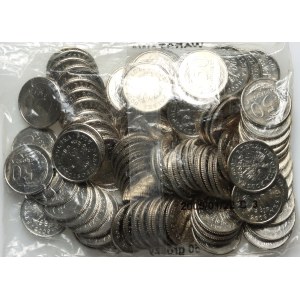 Third Republic, 100 x 50 pennies 2009, bank bag