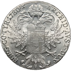 Austria, Maria Theresa, Thaler 1780, Restrike, rotated die error