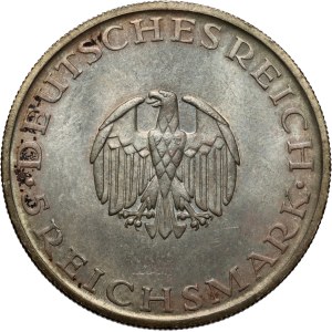 Germany, Weimar Republic, 5 Mark 1929 D, Munich, Lessing