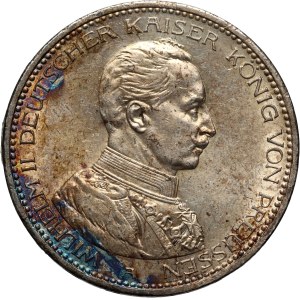 Německo, Prusko, Wilhelm II, 5 marek 1914 A, Berlín, Uniforma