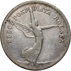 II RP, 5 gold 1928, Brussels, Nike