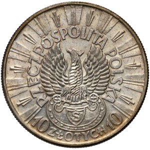 II RP, 10 Zloty 1934, Warschau, Józef Piłsudski, Strzelecki-Adler