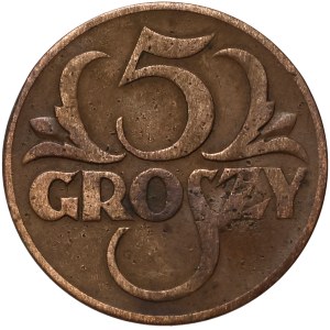 II RP, 5 groszy 1934, Warschau