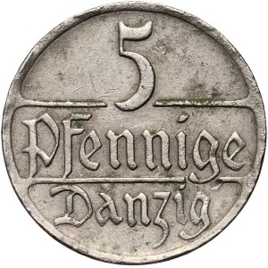Free City of Danzig, 5 fenig 1928, Berlin