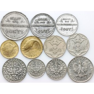 OST, Second Republic, Free City of Gdansk, coin set from 1916-1932, (11 pieces)