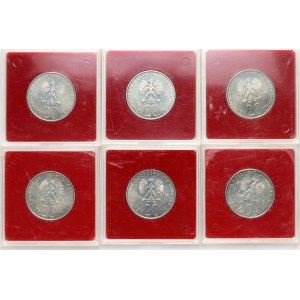 PRL, 20 zloty 1980, 1905 - Lodz, PRÓBA, copper-nickel, (6 pieces)