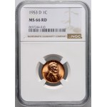 United States of America, Cent 1953 D, Denver, Lincoln