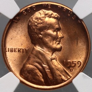 United States of America, Cent 1959 D, ​​Denver, Lincoln