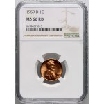United States of America, Cent 1959 D, ​​Denver, Lincoln