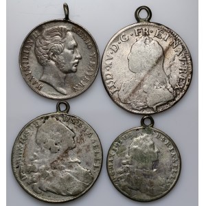 Germany, France, coin set, (4 pieces)