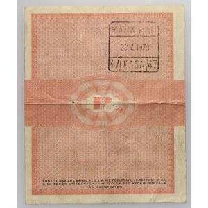 People's Republic of Poland, 50 cent commodity voucher, Pekao, 1.01.1960, Dc series