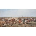 Juliusz Kossak (1824 Nowy Wiśnicz - 1899 Kraków) Hunting in the Podolia Governorate, 1874.