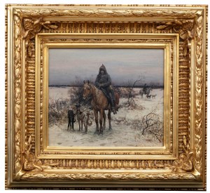 Alfred Wierusz-Kowalski (1849 Suwałki - 1915 Monachium), Po polowaniu na lisa, 1876 r. (1878?) r.