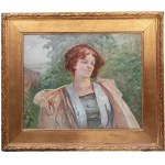 Jacek Malczewski (1854 Radom - 1929 Krakow), Portrait of Leontyna Gogulska, 1909-1911