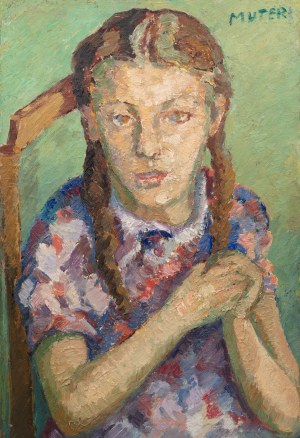 Mela Muter (1876 Warszawa - 1967 Paryż), Dziewczynka z warkoczykami