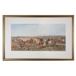 Juliusz Kossak (1824 Nowy Wiśnicz - 1899 Kraków), Hunting in the Podolia Governorate, 1874.