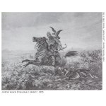 Juliusz Kossak (1824 Nowy Wiśnicz - 1899 Kraków), Kozak z ogarem i sokołem, 1899 r.