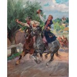 Wojciech Kossak (1856 Paris - 1942 Krakow), Drużbowie, 1934.