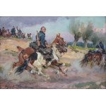 Wojciech Kossak (1856 Paris - 1942 Krakow), Soldier with a looser, 1921.