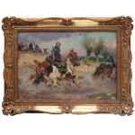 Wojciech Kossak (1856 Paris - 1942 Krakow), Soldier with a looser, 1921.