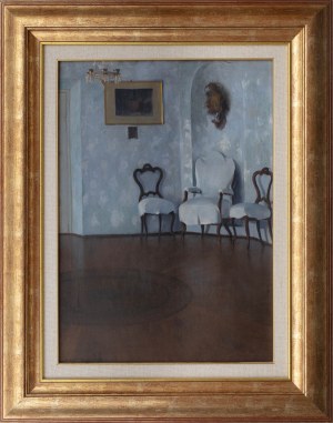 Bronisława Rychter-Janowska (1868 Kraków - 1953 tamże), W pustym dworze/Wnętrze saloniku, 1906 r.