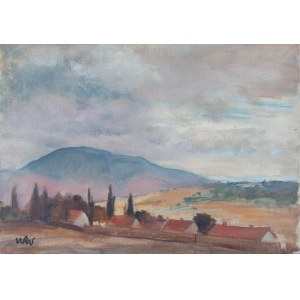 Wojciech Weiss (1875 Leorda na Bukowina - 1950 Krakow), View of Lanckorońska Gora, circa 1920.