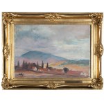 Wojciech Weiss (1875 Leorda na Bukowina - 1950 Krakow), View of Lanckorońska Gora, circa 1920.