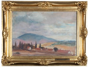 Wojciech Weiss (1875 Leorda na Bukowinie - 1950 Kraków), Widok na Lanckorońską Górę, ok. 1920