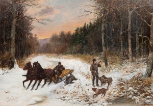 Stanisław Wolski (1859 - 1894), Koniec polowania, 1891 r.