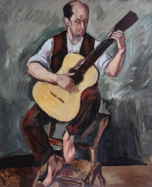 Szymon Mondzain (1888 Chełm - 1979 Paryż), Gitarzysta, 1922 r.