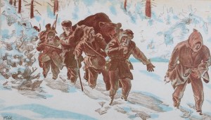 Julian Fałat (1853 Tuligłowy - 1929 Bystra), Po polowaniu