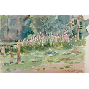 Karol Kossak (1896 Lviv-1975 Ciechocinek), Garden in Tatarow, 1922